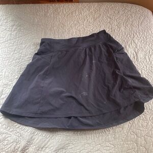 Black athletic mini skirt